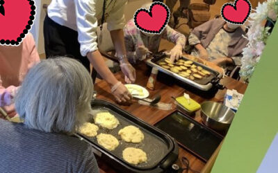 ◆晴れる家大仙公園　サツマイモホットケーキ作りました